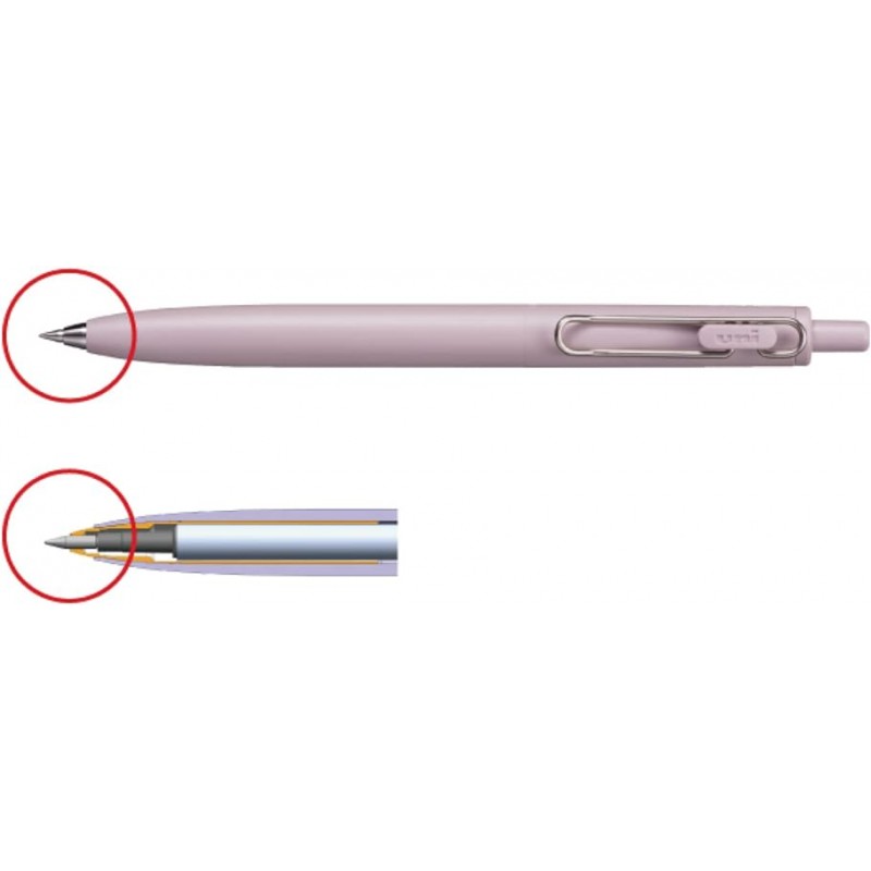 미쓰비시 연필 UMNSF05.FDG Uni-Ball One F 젤 볼펜, 한정판, 0.02인치(0.5mm), 다크 그레이, 10피스