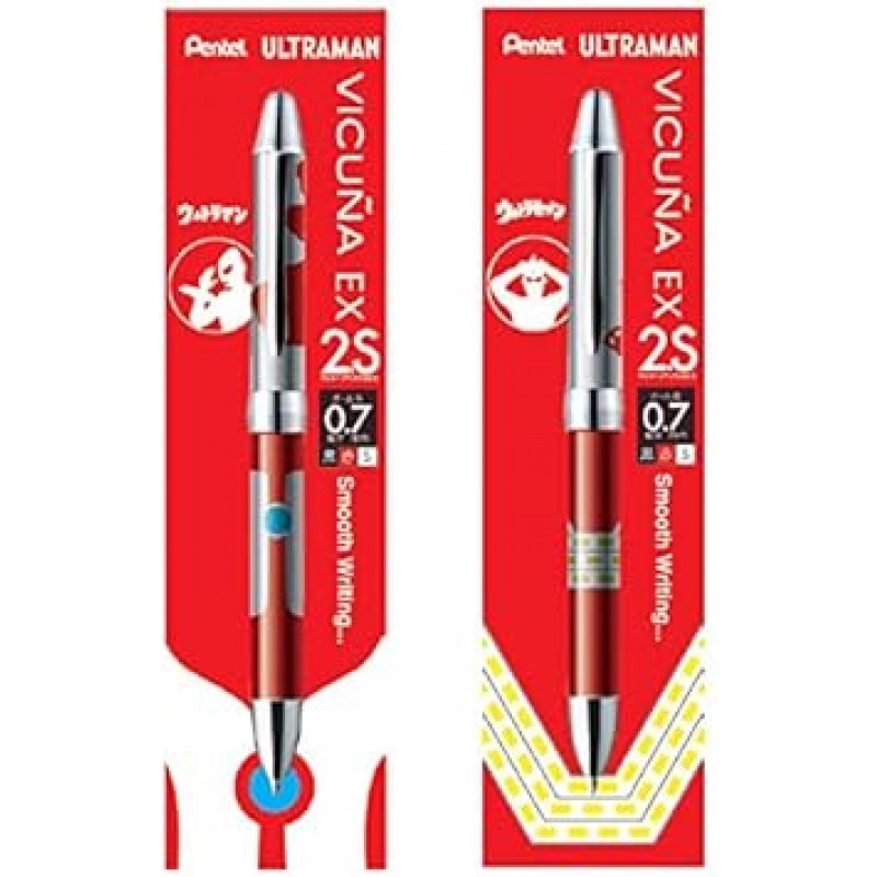 Pentel Kitera EX15 07C2+S05 [Ultra Seven] 다기능 펜, 매끄러운 유성 잉크