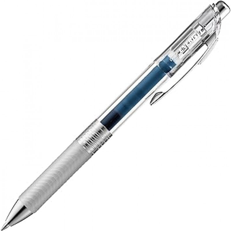 Pentel BL77TL-CA EnerGel 잉크 볼펜, 0.03인치(0.7cm), 블루 블랙, 10개