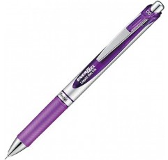 Pentel BLN75Z-V EnerGel 잉크 볼펜, 0.02인치(0.5mm), 한정판 바이올렛, 10개