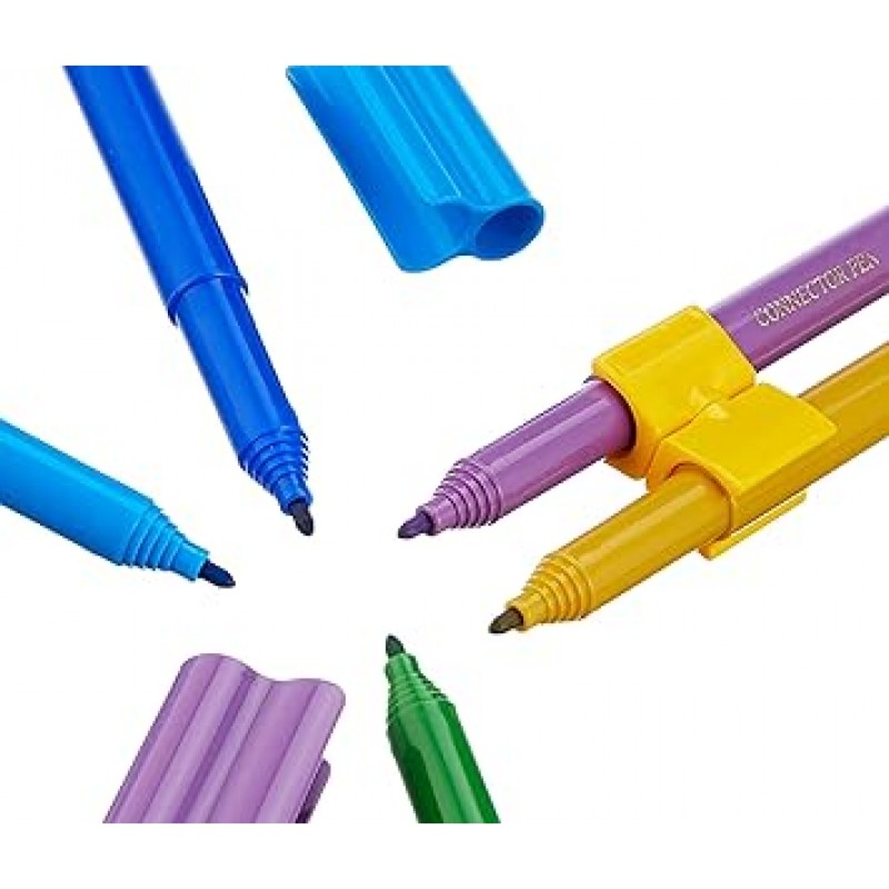 Faber Castell 155533 수성 마커, 커넥터 펜, 33피스, 트랙 세트