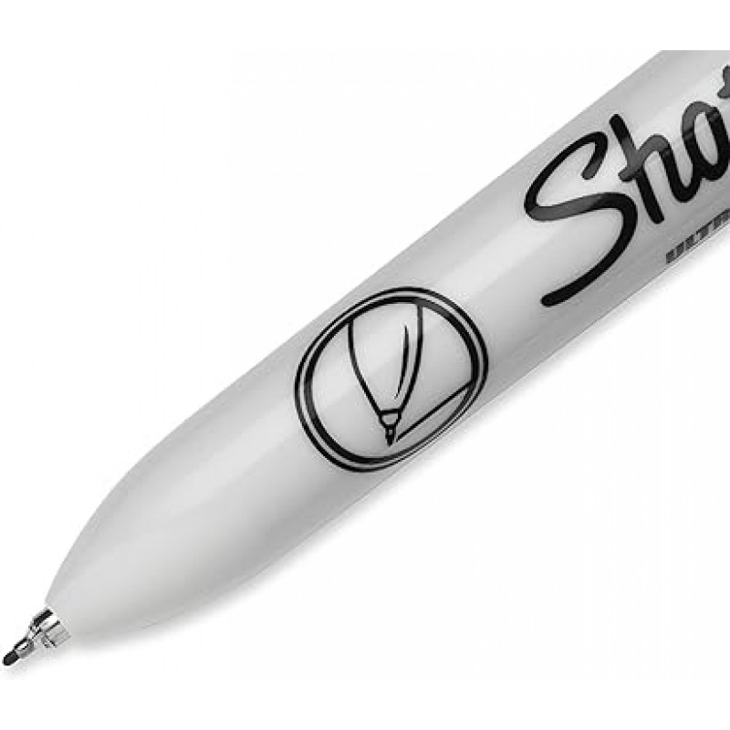 [ – ] Sharpie Retractable Ultra Fine Point Permanent Marker 1735791 – Parent [병행수입품] , 블랙