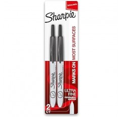 [ – ] Sharpie Retractable Ultra Fine Point Permanent Marker 1735791 – Parent [병행수입품] , 블랙