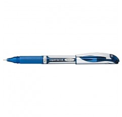 Pentel BLN55-C EnerGel 잉크 볼펜, 0.02인치(0.5cm), 파란색, 10개