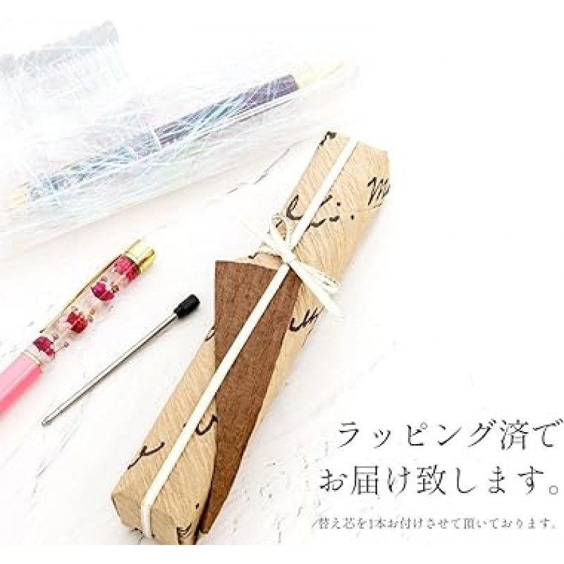 Aliceflower Herbarium Ballpoint Pen, Swarovski Ballpoint Pen, Personalized, Birthstone Image, Herbarium Pen, 귀여운, 선물, 생일, 꽃, 보존된 꽃, 졸업, 기념, 선물, 여자, 자스민, 어머니의 날