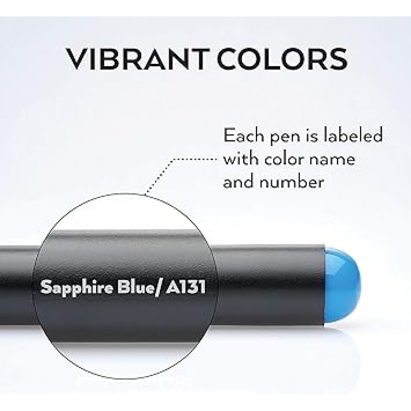 Arteza 리얼 브러시 펜, 유연한 브러시 팁이 있는 12개의 페인트 마커, 페인팅, 드로잉, 채색 등을 위한 전문 수채화 펜, 100% 무독성, 여러 색상