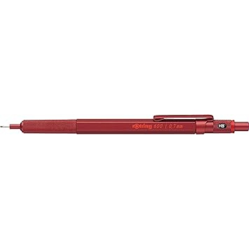 Lotling 600 Mudder Red Mechanical Pencil, 0.7 mm, Knock Type, 2119973 rOtring Mechanical Pencil, Premium Writing Tool, 문구류, Made in Germany, 제도용 펜, 전문가용 볼펜