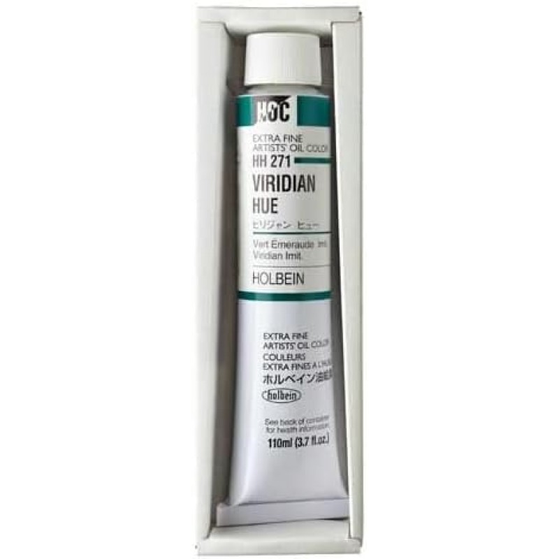 Holbein HH271 유성 페인트, 4.3fl oz(110ml), Viridian Hue 10271