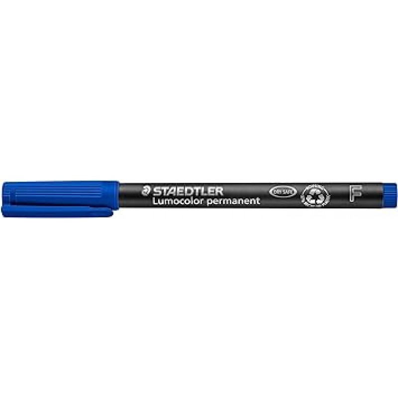 Staedtler 318-3 영구 마커, 루모 컬러, 10개, 파란색