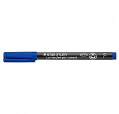 Staedtler 318-3 영구 마커, 루모 컬러, 10개, 파란색