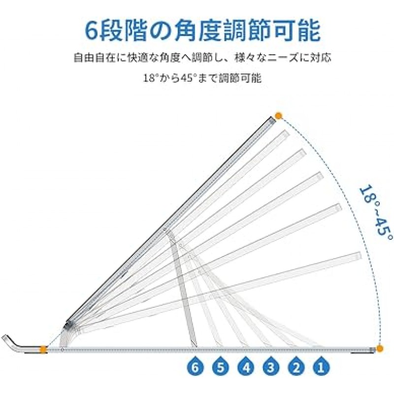 XPPen ACS05 접이식 액체 탭 노트북용 펜 탭, 12-16인치와 호환 가능, 각도 조절 가능, 미끄럼 방지, 휴대가 편리함, 보관 가방 포함, 방열, 자세 개선