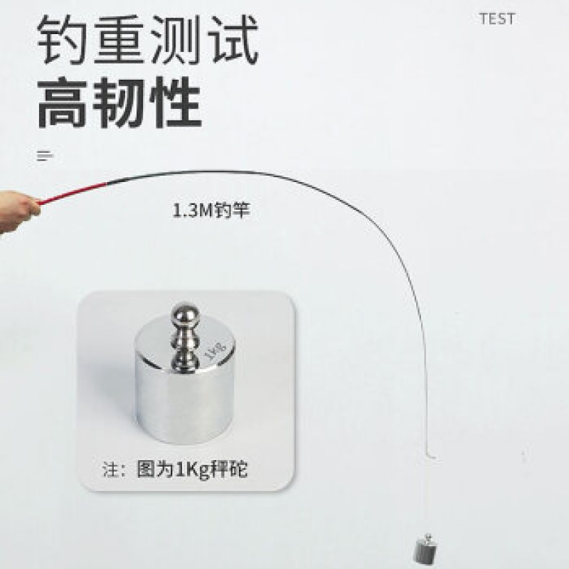 Xionghuo 어린이 낚싯대 미니 짧은 섹션 핸드 낚싯대 세트 1.3 미터 탄소 가볍고 단단한 낚싯대 붕어 막대 어린이를위한 특수 막대