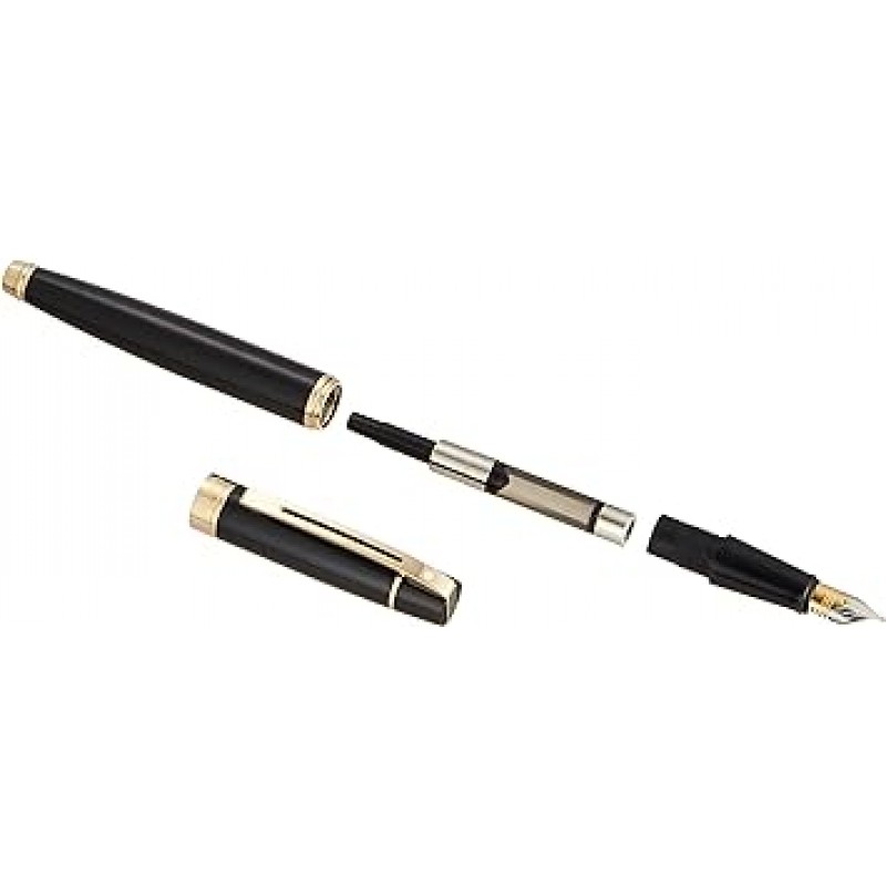 SHEAFFER SGC9325PN-M 300 만년필, 미디엄, 솔리드 블랙 GTT