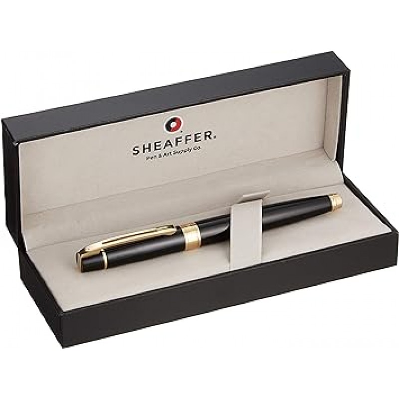 SHEAFFER SGC9325PN-M 300 만년필, 미디엄, 솔리드 블랙 GTT