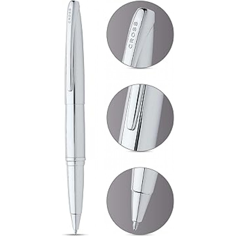 Cross ATX 885-2 젤 볼펜, 순수 크롬, 정품 수입품
