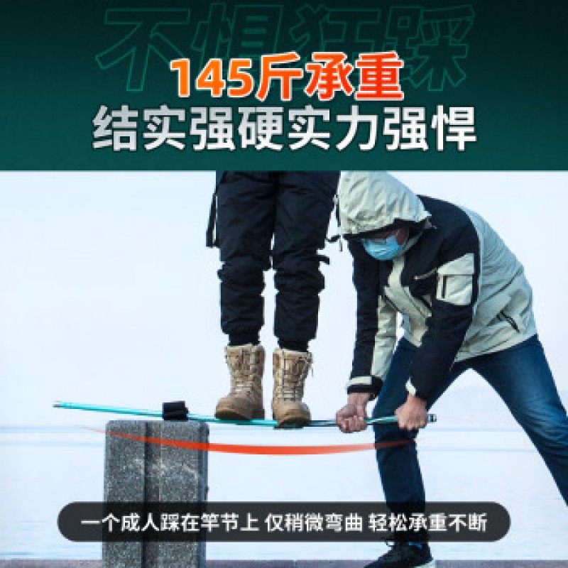 Guangwei (GW) 공식 플래그십 스토어 Langjian Xiaoyao 낚싯대 손 막대 초경량 및 초경질 카본 테이블 낚싯대 19 조절 가능 6H 대형 막대 붕어 막대 잉어 막대 단일 28 조절 가능 2.7 미터 + 낚시 선물 팩