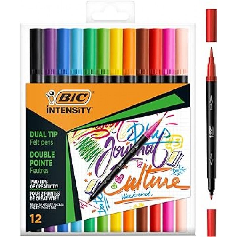 BIC 듀얼 마커 12개 박스, 989695