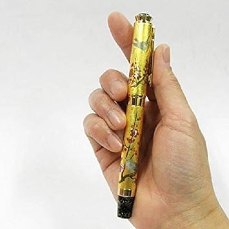tazima Pure Gold Foil, 도마뱀 Ballpoint Pen, Plum and Nightingale