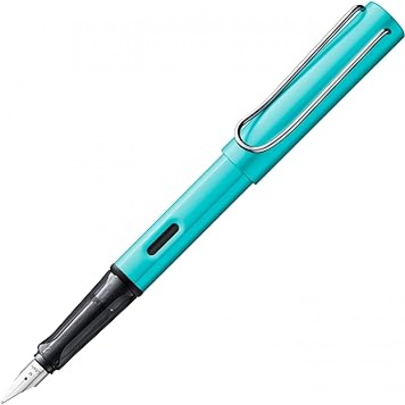 Lamy AL-star 023 만년필 - 전기석 알루미늄 만년필 투명 그립과 스틸 펜 끝 포함 - 펜 끝 두께 EF