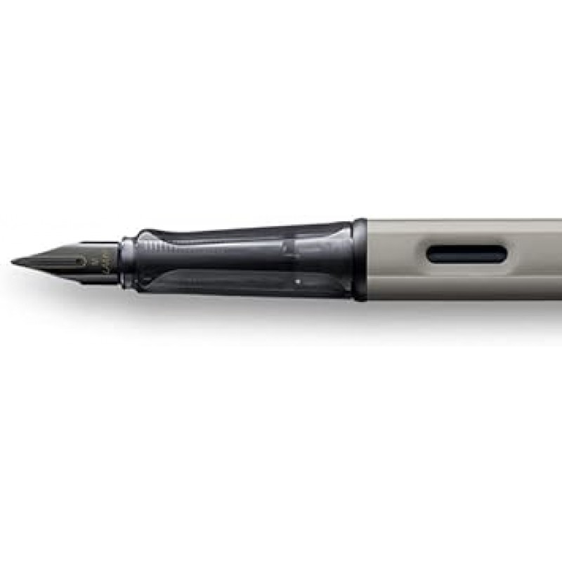 LAMY L57-M 만년필, M, 미디엄 포인트, 럭스, 루테늄, 겸용