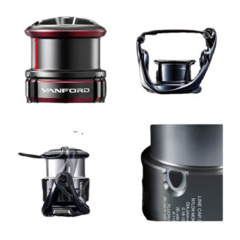 SHIMANO VANFORD 경량 금속 얕은 라인 컵 물레 장거리 낚시 릴 C2000S