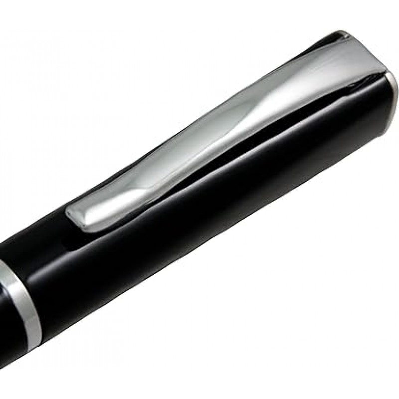 (몬테베르데) Monteverde Impreza, Fountain Pen, Black, Chrome Trim, Nib, F(fine point) (병행수입품)