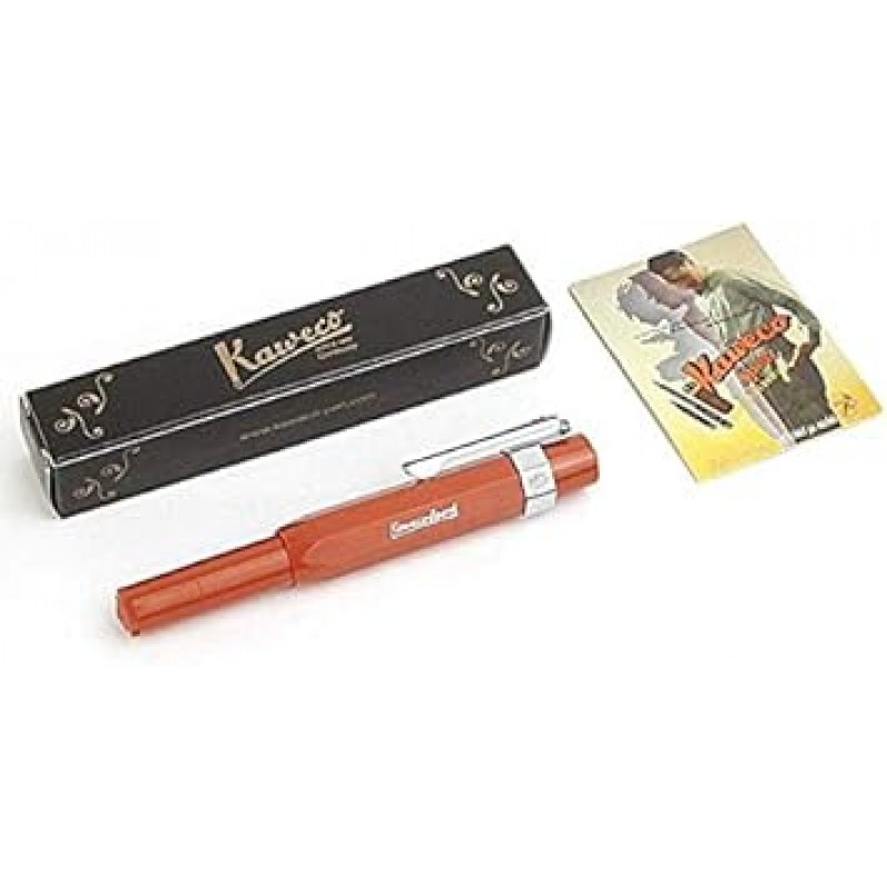 Kaweco Sport Skyline 만년필 Fox, Kaweco Sport 옥타고날 클립 크롬이있는 고급 펜촉