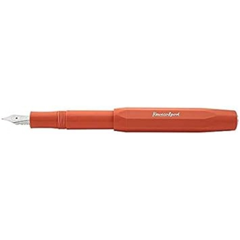 Kaweco Sport Skyline 만년필 Fox, Kaweco Sport 옥타고날 클립 크롬이있는 고급 펜촉