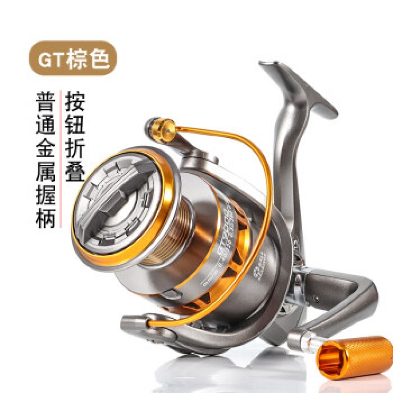 시마노(SHIMANO) 동형 SHIMANO 메탈 낚시 릴 낚시 릴 시라드 릴 풀 메탈 라인 컵 물레 르야 휠 브라운[풀 메탈 라인 컵] + 무료 100미터 물고기 6000 시리즈