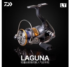 DAIWA 데이와 낚싯줄 21 뉴 LAGUNA LT 물레 경사컵 낚싯줄 마이크로 오브제 휠 범용휠 장거리 캐스팅휠 담수 겸용 가볍고 부드러운 2000/중컵/5.2속도비/내하력 5kg