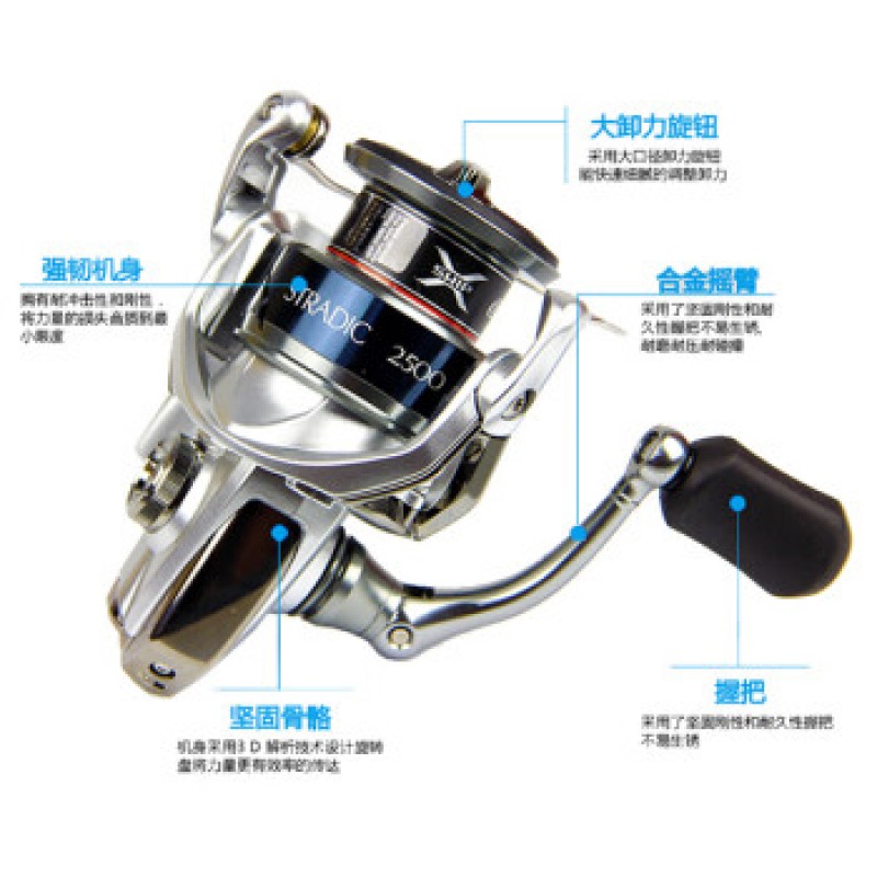 SHIMANO 23 모델의 Shimano STRADIC 회전 바퀴, 장거리 해수 낚시 바퀴, STRADIC 소형 Stellar Lua 휠 4000XG(6.2 변속비) 좌우 교환형