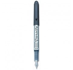 값 팩 4개 각 파일럿 Varsity Disposable Fountain Pens, 블랙 잉크 90010