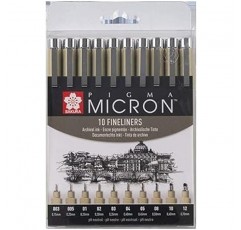 Pigma Micron Fineliners 10 개 팩