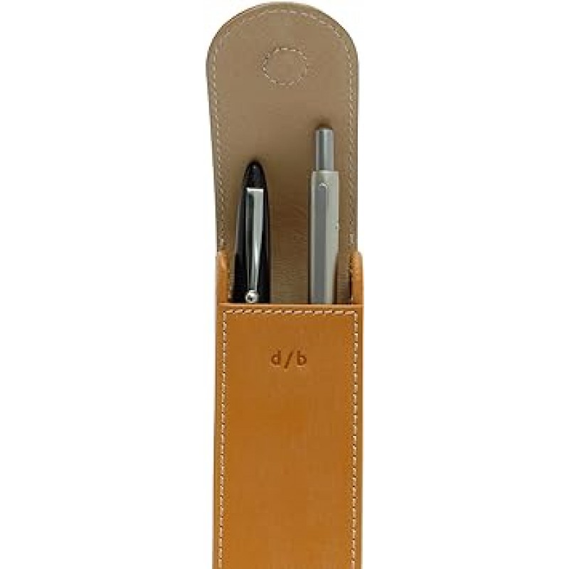 [덕트] 만년필 케이스 Pen Case For 2 Pen by igirisu・sedouxikku Bridle Leather BL – 622 , 브라운