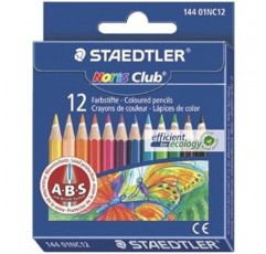 Staedtler 14401 nc12 Noris Club Colouring 절반 긴 연필 어소트 컬러. 12 팩