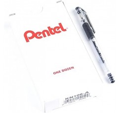 Pentel Arts 하이브리드 테크니카 0.6mm 펜 세자 블랙 잉크 12개들이 박스 (KN106-A)