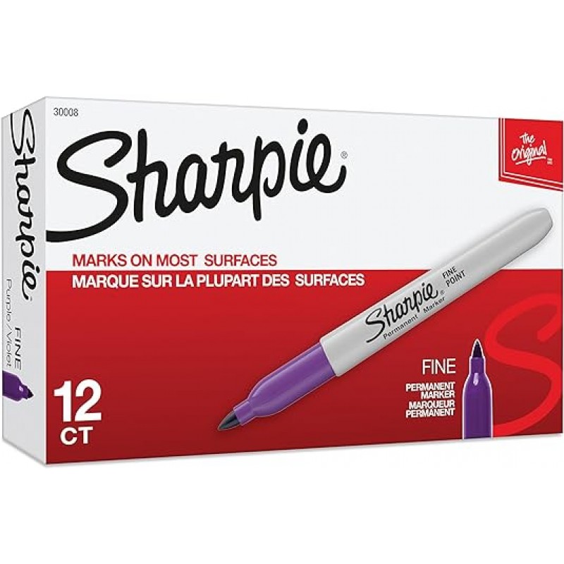 Sharpie Permanent Markers Ultimate Collection 파인 포인트 마커 및 엑스트라 파인 펜, 12개