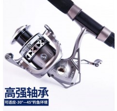 DAIWA 낚시 릴 GTS 올메탈 컵 낚시 릴 시로드 낚싯대 무간도 바다 낚시 릴 루야 릴 GTS 1세대 8축[무료 200미터 나일론 낚싯줄+프로텍터 1000 시리즈×좌우 교환식