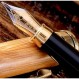 (대나무 만년필(케이스 포함)) - Monaggio Fountain Pen Set Fine to Medium Nib Original Bamboo with Elegant Case and Converter Vintage Antique Calligraphy Writing Pens With Ink Cartridges(대나무 만년필(케이스 포함))