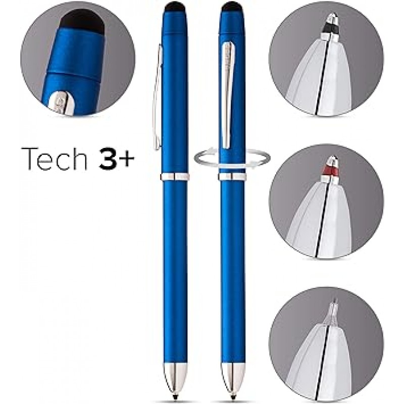 Cross Composite Pen Tech Three Plus 정품., 메탈릭 블루