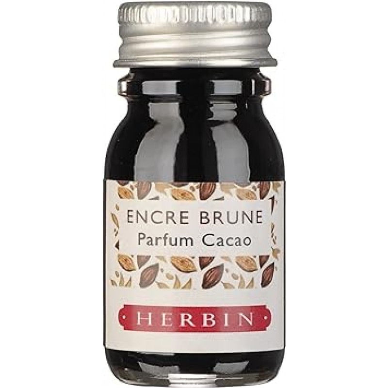 Erban Herbin hb18700 Mini Ink Coffret Scented Ink, 0.3fl oz(10ml), 5개 팩(오렌지 앰버, 바이올렛 퍼플, 로즈 레드, 라벤더 블루, 카카오 브라운)