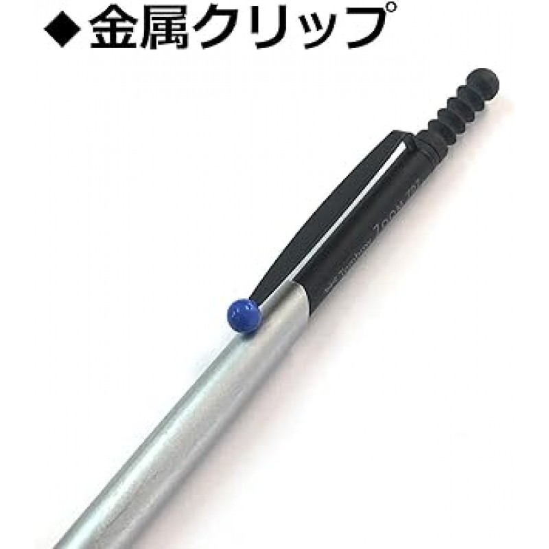 Tombow Pencil ZOOM 727 BC-SAZ04 유성 볼펜, 0.7, 실버