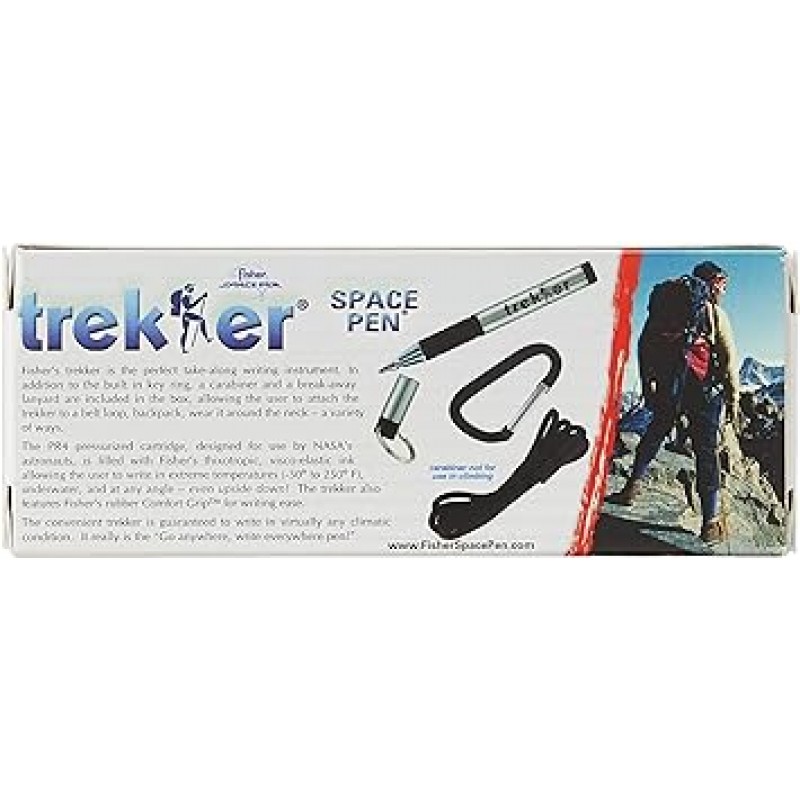 Fisher SPACE PEN 스페이스 펜 725B 키체인, 트레커 트레커, 블랙, 랜야드 및 카라비너 ​​포함(병행 제품)