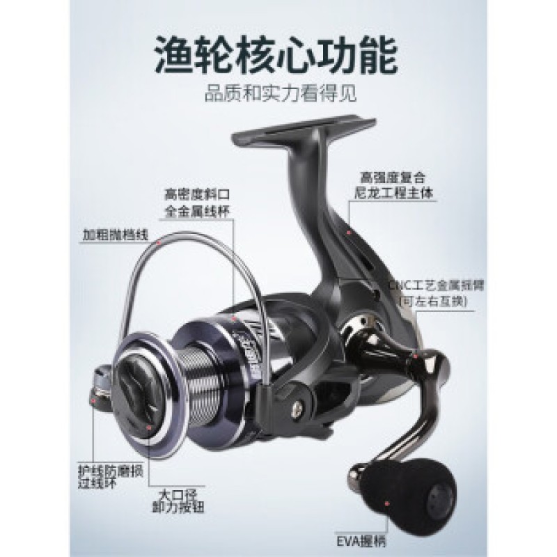 SHIMANO Gedilon 낚시 릴 물레 올메탈 로커 암 낚시 릴 루어 마이크로 휠 시로드 장거리 캐스팅 휠 시로드 낚시 릴 AW 시리즈 14축[금속 물레] 낚싯줄+좌우 교환식×2000시리즈