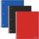 Oxford Spiral Notebook, 1 주제, College Ruled Paper, 내구성 있는 플라스틱 커버, 100장, 칸막이 포켓, 팩당 3개(10390)