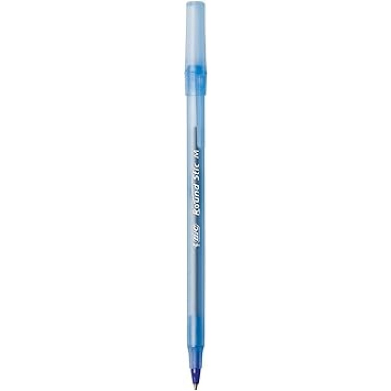 Bic America GSM11-BE 라운드 스틱 볼펜 스틱 펜, 블루 잉크, 미디엄, 다스