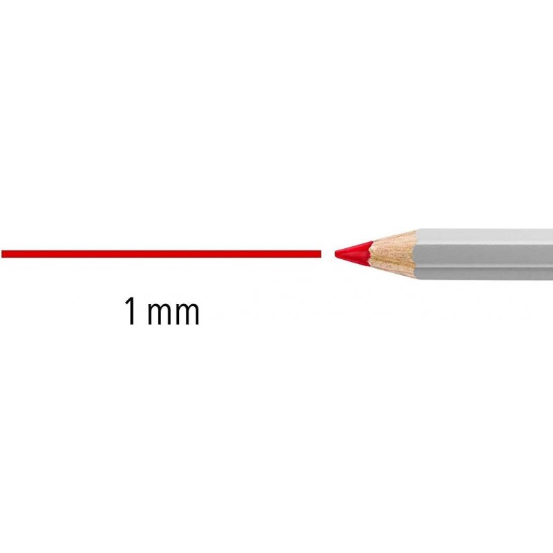 Staedtler Lumocolor 108 Omnichrome 건조 마커 비 영구 수용성 연필 (흑백 빨간색)