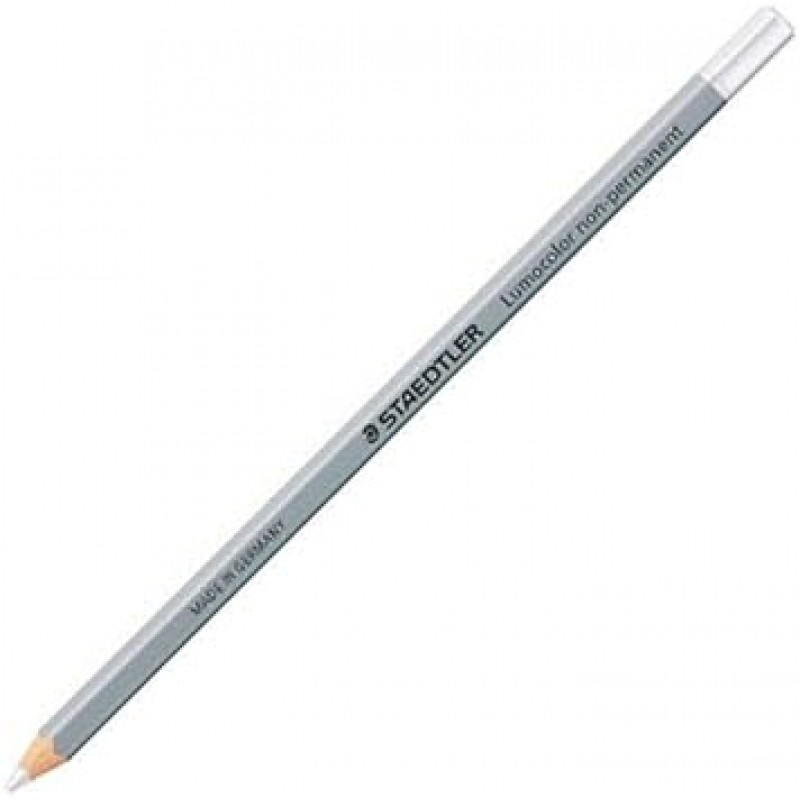 Staedtler Lumocolor 108 Omnichrome 건조 마커 비 영구 수용성 연필 (흑백 빨간색)