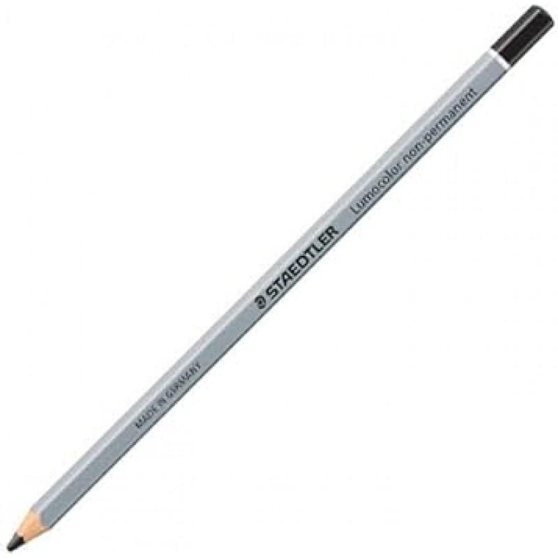 Staedtler Lumocolor 108 Omnichrome 건조 마커 비 영구 수용성 연필 (흑백 빨간색)