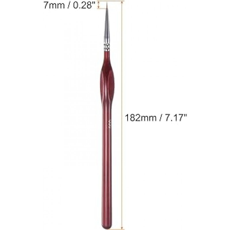 HARFINGTON (하핑 톤) 디테일 페인트 브러쉬 5 개 7mm 뾰족한 팁 길이 182mm 나일론 헤어 미니어처 페인팅 브러쉬 수채화 유화 아크릴 화